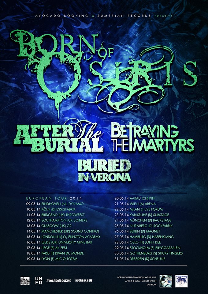 Born Of Osiris UK Tour Soundscape